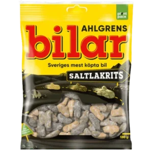 Ahlgrens Bilar Salty Liquorice Soft chewy Marshmallow Cars