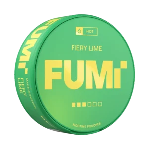 FUMI Fiery Lime Strong slim nicotine pouch can