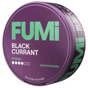 FUMI Blackcurrant Strong slim nicotine pouch can
