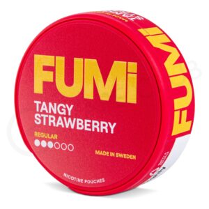 FUMI Tangy Strawberry Strong slim nicotine pouch can