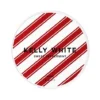 Kelly White Sweet Peppermint 10mg nicotine pouch can with cyan mint graphics