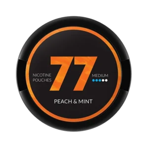 77 Peach Mint 10.4mg Nicotine Pouches