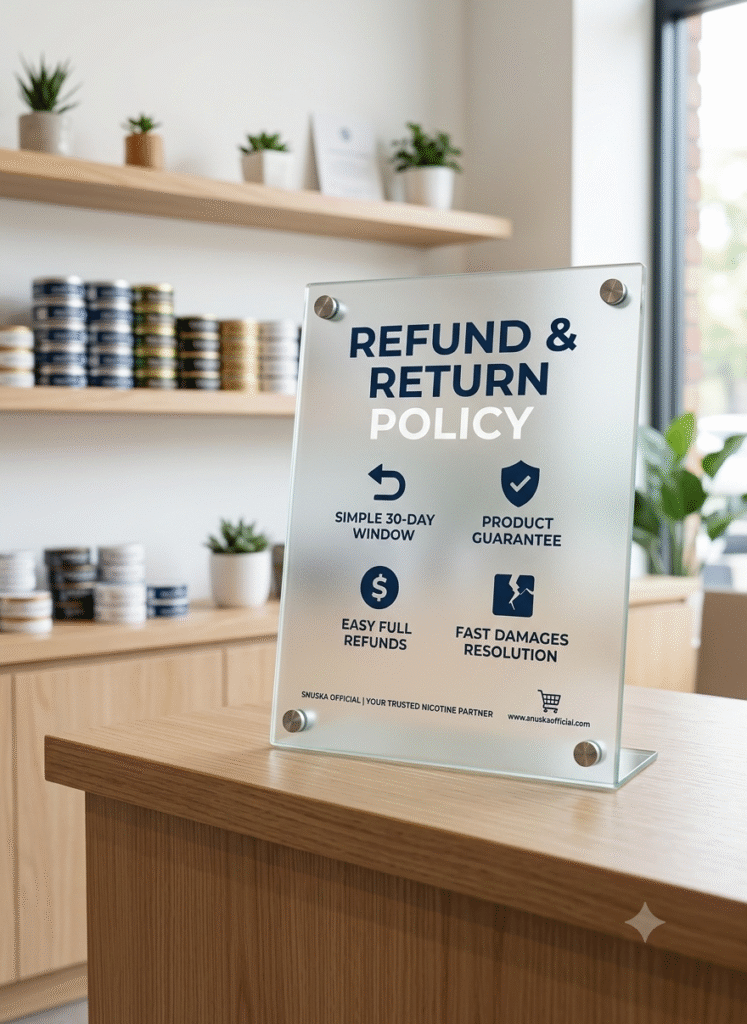 refund and return policy