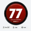 77 Cola and Cherry 5.2mg slim nicotine pouch can