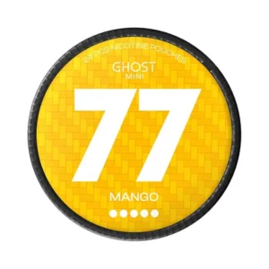 77 Ghost Mini Mango 20mg nicotine pouch can