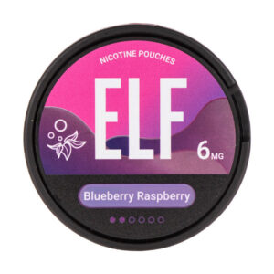 ELF Blueberry Raspberry 6mg slim nicotine pouch can