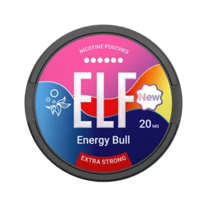 ELF Energy Bull 20mg slim nicotine pouch can