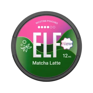 ELF Matcha Latte 12mg slim nicotine pouch can