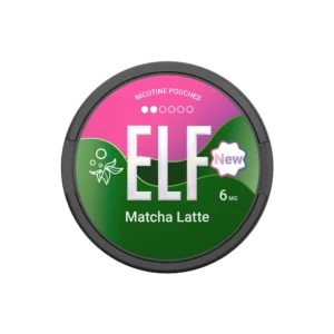 ELF Matcha Latte 6mg slim nicotine pouch can