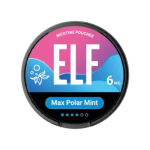 ELF Max Polar Mint 6mg slim nicotine pouch can