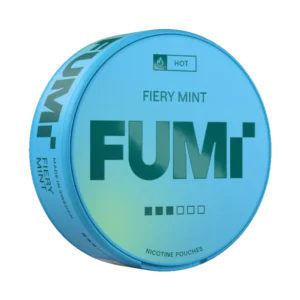 FUMI Fiery Mint Strong slim nicotine pouch can