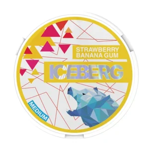 ICEBERG Strawberry Banana Gum Medium 12mg Nicotine Pouches