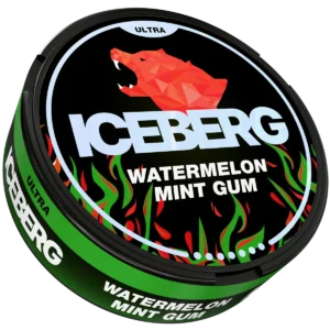 ICEBERG Watermelon Mint Gum 70mg Nicotine Pouches