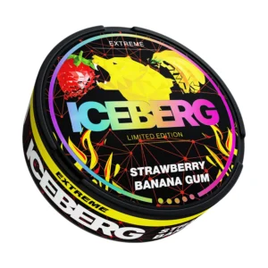 Iceberg Strawberry Banana Gum 150mg Nicotine Pouches