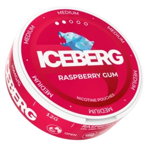 ICEBERG Raspberry Gum Medium 20mg Nicotine Pouches
