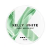 Kelly White Melon Mint 6mg nicotine pouch can with green and mint graphics