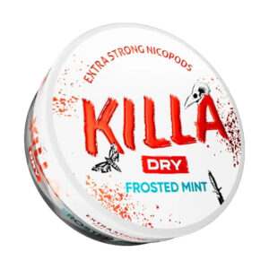 KILLA Dry Frosted Mint 9.9mg nicotine pouch can