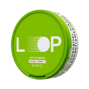 LOOP Hot Rhubarb 9.4mg Nicotine Pouches Can
