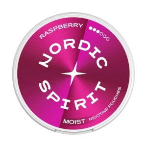 Nordic Spirit Raspberry Strong 9mg Nicotine Pouches Can