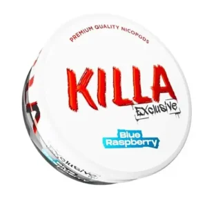 KILLA Exclusive Blue Raspberry 16.5mg nicotine pouch can