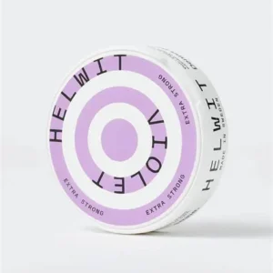 HELWIT Violet Extra Strong nicotine pouch can