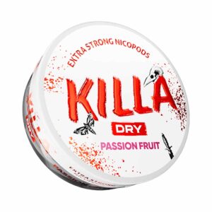 KILLA Dry Passionfruit 9.9mg nicotine pouch can