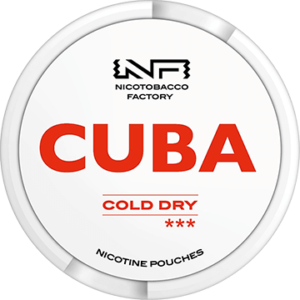 CUBA Cold Dry 16mg Nicotine Pouches